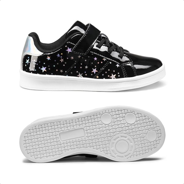 [Storybook DiscoStar] Shiny Star Pattern Sneakers - BLACK - 1